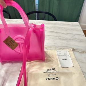 TELFAR x Melissa pink medium shopper